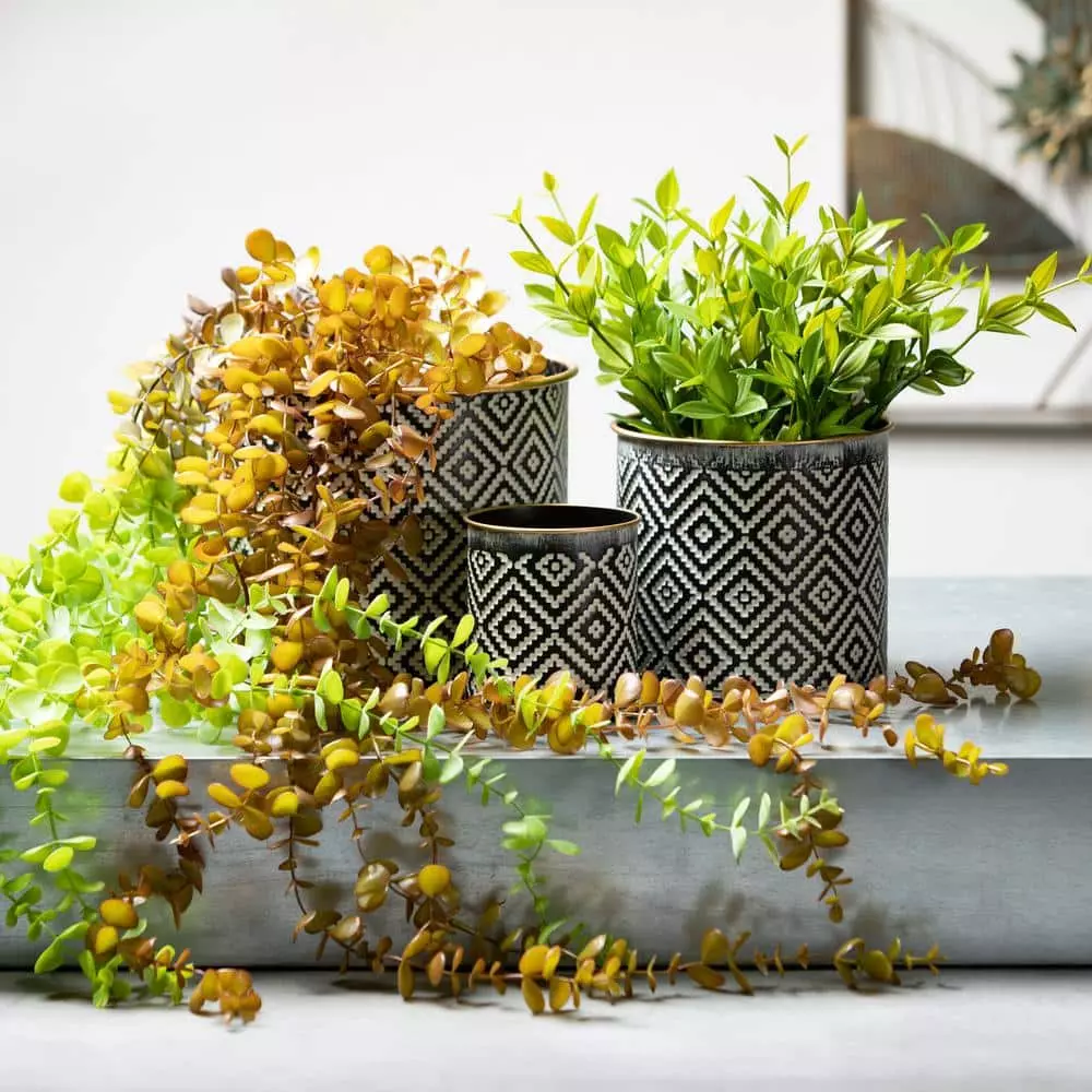 Vigoro sales Store -Vigoro sales Store black and white patterned sullivans plant pots met1828 44 1000