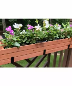 Vigoro Adjustable Window Planter Box Single Metal Bracket -Vigoro sales Store black metal vigoro plant hangers 51472 44 1000