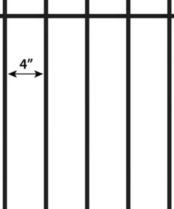Vigoro Westbrook 36 in. x 48 in. Black Steel Fence Panel -Vigoro sales Store black vigoro garden fencing 860329 a0 1000