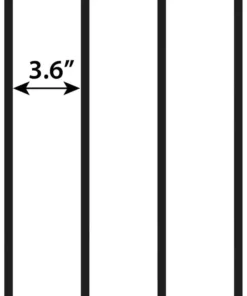 Vigoro Beaumont No Dig 40.4 in. H x 53.7 in. W Black Steel Decorative Fence Gate 16 Vigoro Beaumont No Dig 40.4 in. H x 53.7 in. W Black Steel Decorative Fence Gate -Vigoro sales Store black vigoro garden fencing 860343 40 1000