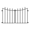 Vigoro Empire/Westbrook 28 in. Black Steel Decorative Fence Gate -Vigoro sales Store black vigoro garden fencing 860350 64 1000