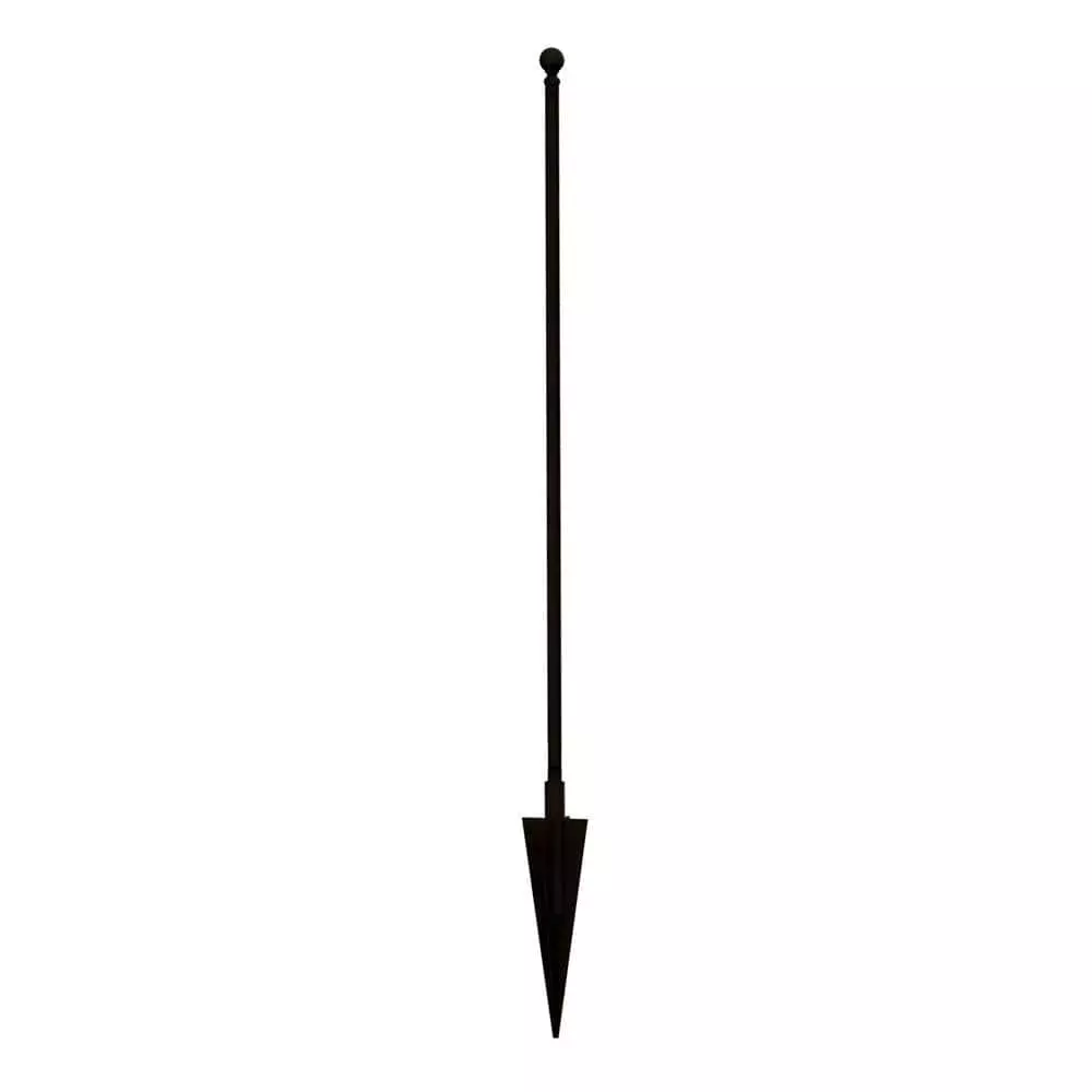 Vigoro Beaumont 53.3 in. x 3 in. x 3 in. Black Steel Fence Post and Stake (5-Pack) 3 Vigoro Beaumont 53.3 in. x 3 in. x 3 in. Black Steel Fence Post and Stake (5-Pack)