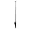 Vigoro Beaumont 53.3 in. x 3 in. x 3 in. Black Steel Fence Post and Stake