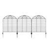 Vigoro Rockdale 43.8 in. Black Steel Fence Panel (3-Pack) -Vigoro sales Store black vigoro garden fencing 860404 64 1000