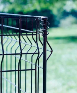 Vigoro 44 in. H x 36 in. W Steel Multi-Purpose No Dig Black Fence Panel (6-Pack) -Vigoro sales Store black vigoro garden fencing 860411 6pk fa 1000