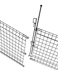 Vigoro 44 in. H x 36 in. W Steel Multi-Purpose No Dig Black Fence Panel -Vigoro sales Store black vigoro garden fencing 860411 a0 1000