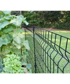 Vigoro 56 in. H Steel Multi-Purpose Black Fence Post -Vigoro sales Store black vigoro garden fencing 860428 44 1000