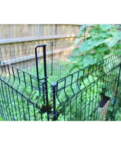 Vigoro 49 in. H Steel No Dig Multi-Purpose Black Latch 15 Vigoro 49 in. H Steel No Dig Multi-Purpose Black Latch -Vigoro sales Store black vigoro garden fencing 860435 1f 1000