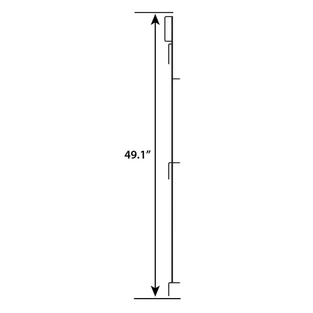 Vigoro 49 in. H Steel No Dig Multi-Purpose Black Latch 5 Vigoro 49 in. H Steel No Dig Multi-Purpose Black Latch - Image 3