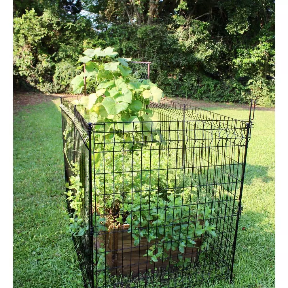 Vigoro 49 in. H Steel No Dig Multi-Purpose Black Latch 7 Vigoro 49 in. H Steel No Dig Multi-Purpose Black Latch - Image 5