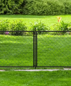 Vigoro 37.3 in. H x 51 in. W Steel Diamond Mesh Garden Fence Panel -Vigoro sales Store black vigoro garden fencing 860640 44 1000