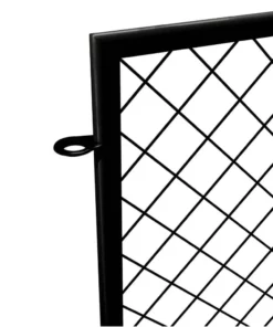 Vigoro 37.3 in. H x 51 in. W Steel Diamond Mesh Garden Fence Panel -Vigoro sales Store black vigoro garden fencing 860640 77 1000