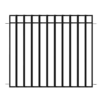 Vigoro 37.2 in. H x 42.87 in. W Steel 3-Rail Garden Fence Panel -Vigoro sales Store black vigoro garden fencing 860701 64 1000