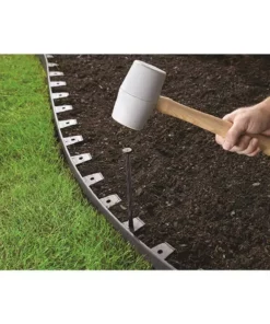 Vigoro 8 in. Anchoring Landscape Spike Pack (24-Count) -Vigoro sales Store black vigoro garden stakes 1985 24hd 16 1f 1000