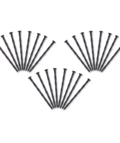 Vigoro 8 in. Anchoring Landscape Spike Pack (24-Count)