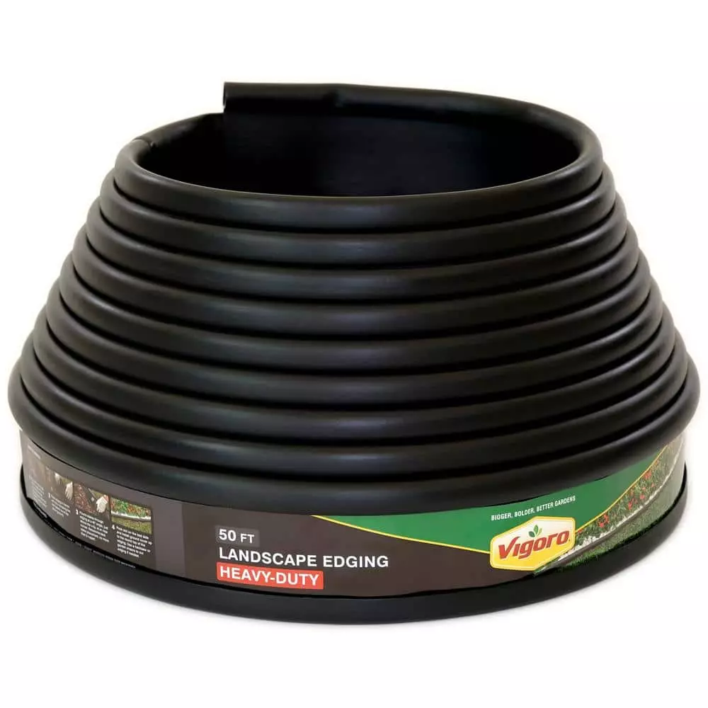 Vigoro Heavy-Duty 50 ft. Landscape Plastic Edging 3 Vigoro Heavy-Duty 50 ft. Landscape Plastic Edging