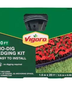 Vigoro 20 ft. No-Dig Landscape Plastic Edging Kit