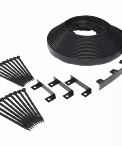 Vigoro 60 ft. No-Dig Landscape Plastic Edging Kit
