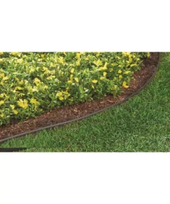 Vigoro 60 ft. x 0.5 in. x 4.5 in. Black Plastic Lawn Edging -Vigoro sales Store black vigoro plastic edging vig 60c 44 1000