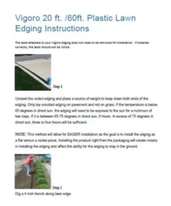 Vigoro 60 ft. x 0.5 in. x 4.5 in. Black Plastic Lawn Edging -Vigoro sales Store black vigoro plastic edging vig 60c c3 1000