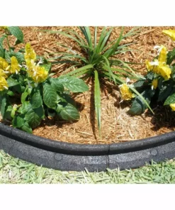 Vigoro EcoBorder 4 ft. Black Rubber Landscape Edging (Single) -Vigoro sales Store black vigoro rubber edging ecobrd blk 4 ft 4f 1000