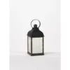 SULLIVANS 10.5 in. Black Speckled Lantern with LED Pillar Candle 1 SULLIVANS 10.5 in. Black Speckled Lantern with LED Pillar Candle -Vigoro sales Store blacks sullivans outdoor lanterns sea44237ln 64 1000