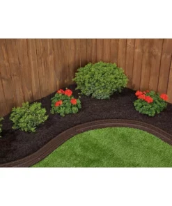 Vigoro 4 ft. Brown No-Dig Rubber Landscape Edging (6-Pack) -Vigoro sales Store brown vigoro rubber edging dcbfe4bn6 31 1000