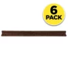 Vigoro 4 ft. Brown No-Dig Rubber Landscape Edging (6-Pack)