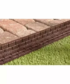 Vigoro 4 ft. Brown No-Dig Rubber Landscape Edging (6-Pack) -Vigoro sales Store brown vigoro rubber edging dcbfe4bn6 76 1000