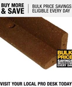 Vigoro EcoBorder 4 ft. Brown Rubber Landscape Edging (6-Pack) -Vigoro sales Store brown vigoro rubber edging ecobrd brn 6pk 77 1000