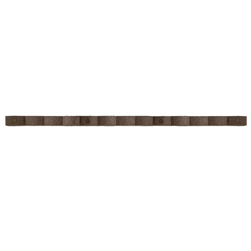 Vigoro 47 in. x 2 in. x 4 in. Brown Scalloped Rubber Garden Edging 8 Vigoro 47 in. x 2 in. x 4 in. Brown Scalloped Rubber Garden Edging - Image 6