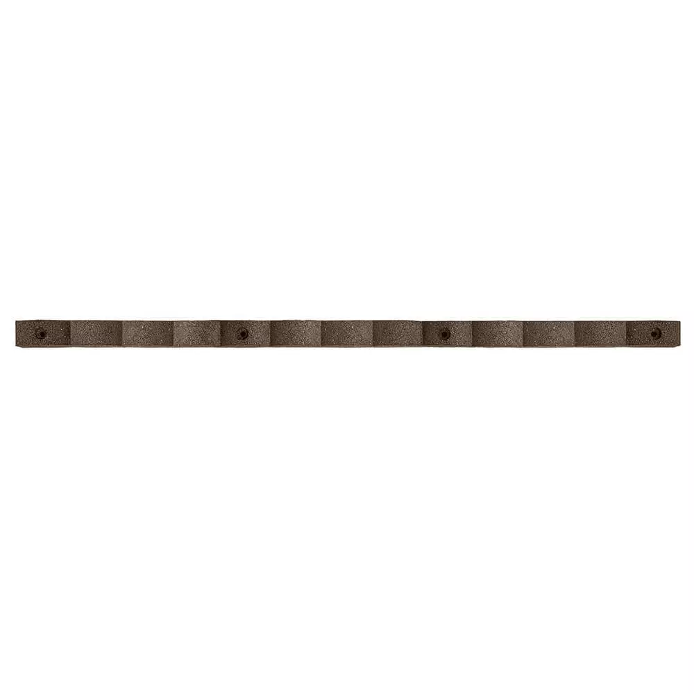 Vigoro 47 in. x 2 in. x 4 in. Brown Scalloped Rubber Garden Edging 6 Vigoro 47 in. x 2 in. x 4 in. Brown Scalloped Rubber Garden Edging - Image 4