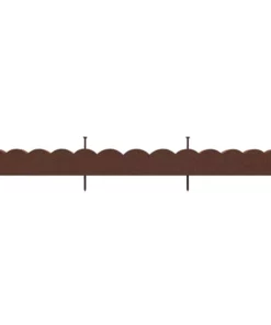 Vigoro 47 in. x 2 in. x 4 in. Brown Scalloped Rubber Garden Edging 13 Vigoro 47 in. x 2 in. x 4 in. Brown Scalloped Rubber Garden Edging -Vigoro sales Store brown vigoro rubber edging mt5001678 c3 1000
