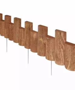 Vigoro 3 ft. Wooden Half-Log Edging 9 Vigoro 3 ft. Wooden Half-Log Edging -Vigoro sales Store brown vigoro wood edging rc 33b 1f 1000