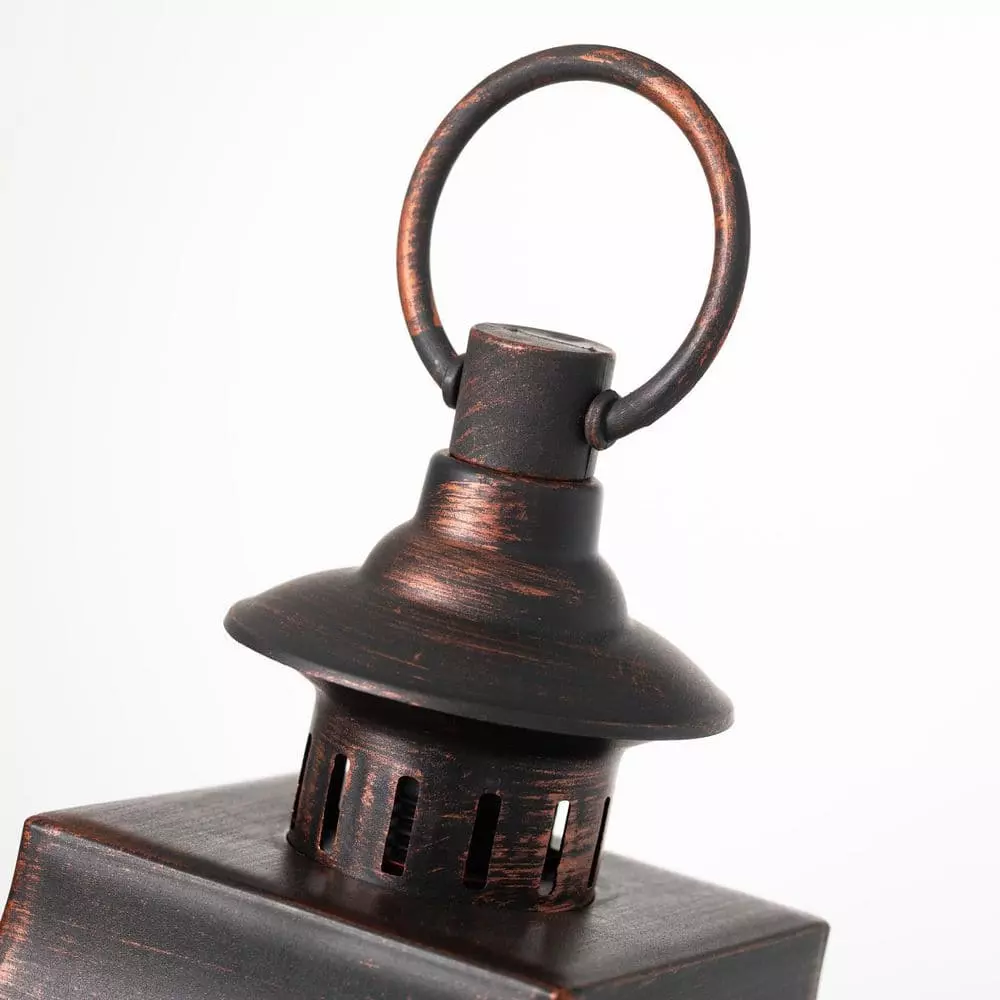 SULLIVANS 25 in. Lantern with 3 LED Pillar Candles 4 SULLIVANS 25 in. Lantern with 3 LED Pillar Candles - Image 2