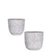 SULLIVANS Gray Cement Flower Pot (Set of 2) -Vigoro sales Store cement sullivans plant pots cmt1134 64 1000