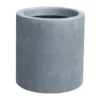 KANTE 9.8 in. W Round Charcoal Lightweight Concrete/Fiberglass Indoor Outdoor Elegant Planter -Vigoro sales Store charcoal kante plant pots osc0119a c60121 64 1000