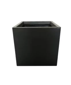 KANTE 12 in. H Square Charcoal Concrete/Fiberglass Indoor Outdoor Elegant Planter -Vigoro sales Store charcoal kante plant pots osf0001b c60121 c3 1000