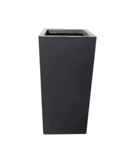 KANTE 28 in. H Square Charcoal Concrete/Fiberglass Indoor Outdoor Modern Tall Planter -Vigoro sales Store charcoal kante plant pots osf0002c c60121 c3 1000