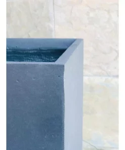 KANTE 23 in. L Rectangular Charcoal Concrete/Fiberglass Indoor Outdoor Elegant Planter -Vigoro sales Store charcoal kante plant pots osf0104a c60121 44 1000
