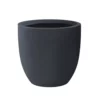 KANTE 9 in. H Charcoal Concrete and Fiberglass Round Bowl Planter, Outdoor Indoor Large Planters Pots with Drainage -Vigoro sales Store charcoal kante plant pots rc0050a c60121 64 1000