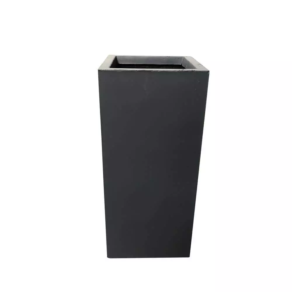 KANTE 28 in. Tall Charcoal Lightweight Concrete Rectangle Modern Outdoor Planter 3 KANTE 28 in. Tall Charcoal Lightweight Concrete Rectangle Modern Outdoor Planter