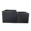 KANTE 11.8 in. W Square Charcoal Lightweight Concrete and Fiberglass Planters with Drainage Holes (Set of 2) -Vigoro sales Store charcoal kante plant pots rf2015015de c60121 64 1000