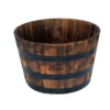 Vigoro 25.98 in. Dia x 16.54 in. H Round Wooden Barrel Planter -Vigoro sales Store dark wood vigoro barrel planters hl6642 64 1000