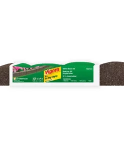 Vigoro Roman Stone 4 ft. Earth Rubber Garden Edging -Vigoro sales Store earth vigoro rubber edging mt5001597 1f 1000