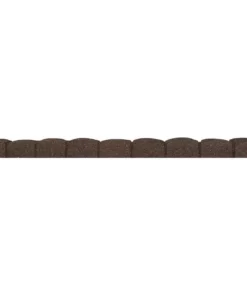 Vigoro Roman Stone 4 ft. Earth Rubber Garden Edging -Vigoro sales Store earth vigoro rubber edging mt5001597 40 1000