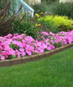 Vigoro Roman Stone 4 ft. Earth Rubber Garden Edging -Vigoro sales Store earth vigoro rubber edging mt5001597 4f 1000