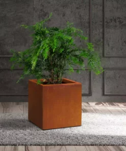 KANTE 16in.H Square Faux Weathering Steel Finish Lightweight Concrete Durable Elegant Planter w/Drainage Hole, Home and Garden 17 KANTE 16in.H Square Faux Weathering Steel Finish Lightweight Concrete Durable Elegant Planter w/Drainage Hole, Home and Garden -Vigoro sales Store faux weathering steel kante plant pots rf0001c c91942 31 1000