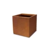 KANTE 16in.H Square Faux Weathering Steel Finish Lightweight Concrete Durable Elegant Planter w/Drainage Hole, Home and Garden -Vigoro sales Store faux weathering steel kante plant pots rf0001c c91942 64 1000