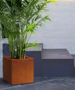 KANTE 16in.H Square Faux Weathering Steel Finish Lightweight Concrete Durable Elegant Planter w/Drainage Hole, Home and Garden 16 KANTE 16in.H Square Faux Weathering Steel Finish Lightweight Concrete Durable Elegant Planter w/Drainage Hole, Home and Garden -Vigoro sales Store faux weathering steel kante plant pots rf0001c c91942 76 1000